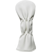 Housse de tête de club de golf en cuir véritable de qualité supérieure, motif brodé à carreaux personnalisé, adaptée aux clubs de golf 460cc (driver, fairway, hybride)