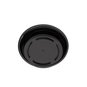Maceta de plástico elegante F191L con platillo Patrón triangular de alto brillo para hoteles y bodas - Product Image 5