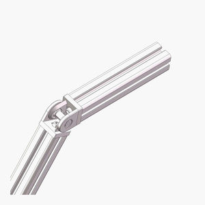 Fabricant chinois Rohs 2117 4545 OEM ODM Moulage sous pression 45mm*45mm 45*45mm Joint pivotant en zinc pour extrusion d'aluminium 30 40 45 - Product Image 3