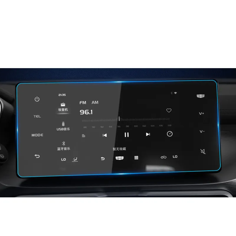 Für Geely Coolray Auto-Gadgets verwendet Zubehör GPS-Navigation gehärtetes Glas Touchscreen-Schutz Auto DVD-Player-Film