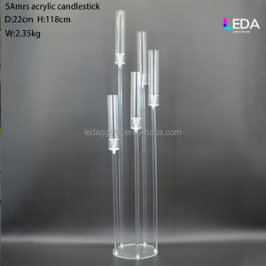 2026 <b>Candle</b> Holders Wedding Candlesticks Candelabrum Flower Stand Acrylic Candelabra Centerpiece - Product Image 4