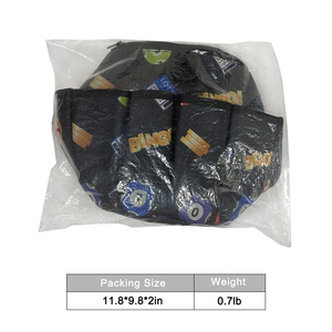 Mydays Extérieur Personnaliser Grande Capacité Durable Portable Rond Lavable <span class=keywords><strong>Bingo</strong></span> Crayon Organisateur Sac de Rangement avec Poignée - Product Image 4