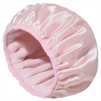Serviette de séchage capillaire en microfibre satinée à trois couches, personnalisable et réutilisable, pour spa, séchage rapide après le shampoing, vente en gros