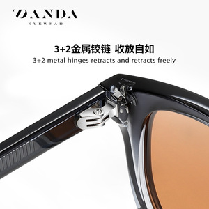 Danda Sunglasses S31130 Polarized UV400 Round <b>Frame</b> Unisex Outdoor Sun Protection - Product Image 3
