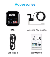 Récepteur audio stéréo de voiture Android USB type-c à rapport de bruit de signal élevé universel Antenne DAB Boîte récepteur de diffusion DAB numérique