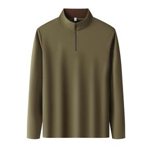 PERRY BURRY 2026 – Nouveaux sweats décontractés en molleton Spandex/Polyester pour homme, col montant, haute élasticité, couleur unie - Product Image 4