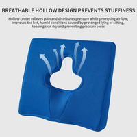Coussin orthopédique en mousse à mémoire de forme pour le coccyx, coussin en gel pour soulager le coccyx, coussin de chaise de bureau pour longues périodes assises
