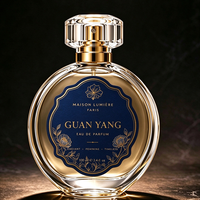 Étiquette personnalisée pour flacon de parfum, autocollant gaufré à l'or, auto-adhésif, pour emballage cadeau de parfum de luxe