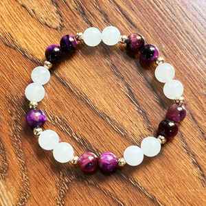 Pulsera de Piedra Natural con Cuentas de Vidrio Coloridas, Estimulante de la Creatividad, Diseño Profesional sin Costuras, Términos de Pago Flexibles - Product Image 4