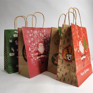 Bolsas de Regalo Navideñas de Papel Kraft para Dulces y Galletas para Niños, Decoración Navideña para Fiestas de Año Nuevo 2025 - Product Image 2