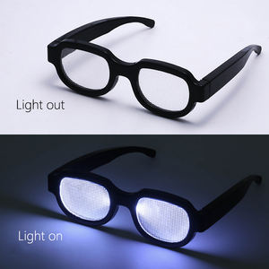 Partagas moda <span class=keywords><strong>Anime</strong></span> LED luz baile fiesta Halloween Navidad rectángulo gafas de sol anteojos Unisex para hombres <span class=keywords><strong>mujeres</strong></span> - Product Image 6
