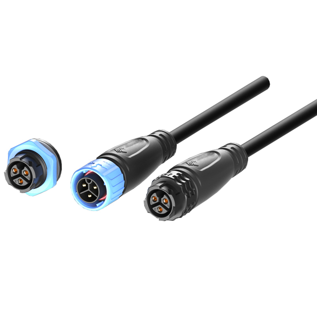 3Pins Male Female Waterproof Connectors PA66 Housing Powercon 20A 250V LED Light Connector