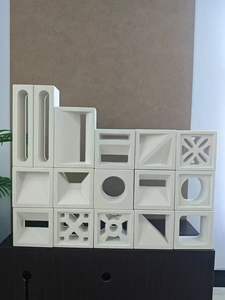 ABS 8 \ "* 8 \" moldes de ladrillo hueco de doble cara 20*20*10cm decoración de camino molde de hormigón de cemento - Product Image 2