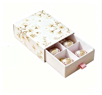 Multi Grid Rigid Paperboard Gift Box with Matt Lamination & Embossing Divided Compartments for Candy Packaging