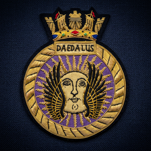 DAEDALUS High Quality Lace Embroidered Patch <b>Sew</b>-On Fabric Badge Circular Luxury Design for Garment - Product Image 1