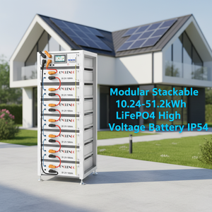 Batterie LiFePO4 haute tension extensible et empilable CyclenPO 10kWh 20kWh 30kWh 40kWh 50kWh, tour de stockage d'énergie modulaire, système de stockage d'énergie <span class=keywords><strong>solaire</strong></span> (ESS) - Product Image 1