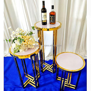 Table à gâteaux/desserts en acier inoxydable et PVC personnalisable de haute qualité pour les mariages, marque FURUN, fournitures durables pour les cérémonies de mariage - Product Image 6