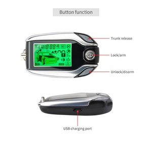 ลดราคาพิเศษสำหรับระบบกันขโมยรถยนต์ EC204 DC 12V แบบ 2 ทาง พร้อมจอ LCD แสดงผล ระบบเตือนการสั่นสะเทือน ระบบเข้ารถแบบไร้กุญแจ PKE ระยะ 500-800 เมตร - Product Image 2