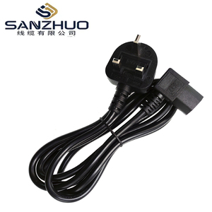 Oem Anh cắm 3 pin phẳng dây điện với C13 kết nối-1.5m/3m chất lượng cao cáp đồng cho máy tính/máy tính xách tay - Product Image 2