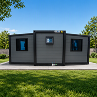 Maison conteneur pliable de 20 pieds – Économisez 50 % sur les frais d'expédition – Maison modulaire préfabriquée ignifuge et étanche pour ADU et Glamping