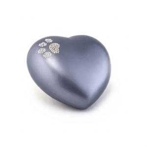 Urna Funeraria en Forma de Corazón Gris Oscuro, Recuerdo Conmemorativo, Ataúd Metálico para Cenizas de Mascotas, Porta Cenizas para Adultos, Decoración para Funerarias - I H C - Product Image 1