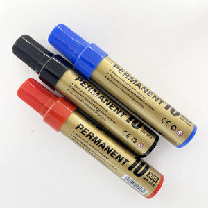 Best Buy Surwin Punta de cincel Jumbo no tóxica Marcador <span class=keywords><strong>permanente</strong></span> impermeable 10mm Ancho de escritura Varios colores para uso escolar y oficina - Product Image 2