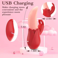 2-in-1 Kaninchen lecken Vibrator mit G-Punkt Klitoris Stimulator und Nippel Massage gerät New Sex Toy