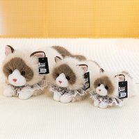 Vente directe usine : Peluche chaton Ragdoll réaliste, jouet créatif et mignon, animal en peluche qui fait du bruit, vente en gros