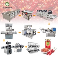 Chili-verwerkingsinstallatie, sausproces, saus-, ketchup- en notenmaler, puree-maaklijn voor tomaat en peper