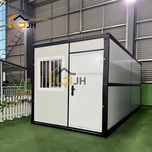 Готов к отправке: 10-20-футовый складной стальной контейнерный дом, зеленый и водонепроницаемый, для спальни, домашнего офиса, многоцелевого использования - Product Image 4