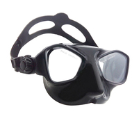 Équipement de pêche sous-marine, masque de plongée en silicone souple avec logo personnalisé imprimé pour la plongée en apnée et la plongée libre