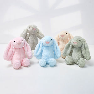 Juguete de Conejo de Peluche Súper Suave con Relleno de Algodón PP, Diseño Bordado, Alivio del Estrés para Pascua - Product Image 2