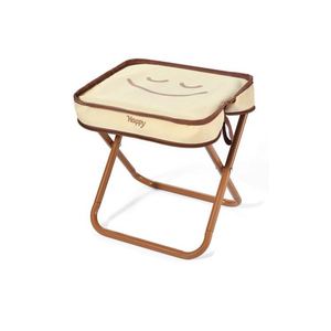 Chaise de pêche pliable portable d'extérieur, mini sac de rangement en tissu Oxford, idéale pour la randonnée, le pique-nique et le camping. - Product Image 1