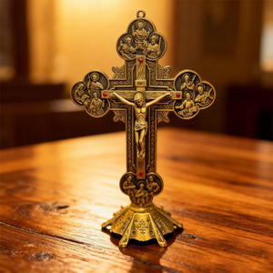 Crucifijo <span class=keywords><strong>de</strong></span> Metal <span class=keywords><strong>de</strong></span> <span class=keywords><strong>los</strong></span> <span class=keywords><strong>Doce</strong></span> Apóstoles, Decoración Religiosa para el Hogar, Estatua <span class=keywords><strong>de</strong></span> Jesús, Cruz Decorativa para Iglesia - Product Image 4