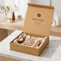 Boîte cadeau magnétique en papier kraft FSC personnalisée avec logo, fermeture magnétique rigide, emballage pour bijoux, cosmétiques, cadeaux