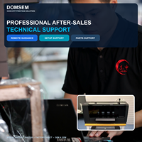 Imprimante DTF automatique DOMSEM nouvelle génération à double tête 12'' et 24'' avec têtes d'impression Epson F1080 pour T-shirts/vêtements, avec secoueur de poudre autonome