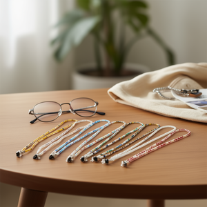 Sangle de lunettes en cristal de marque Z, 70 cm, accessoire de mode léger pour lunettes - Product Image 2