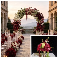Stock local aux États-Unis, livraison en 7 jours, arche de fleurs artificielles DKB pour mariage, hôtel, entreprise, fête, événement