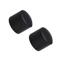 Capuchon de potentiomètre en métal noir, contrôle du volume et du tonalité, bouton de guitare pour pièces de guitare et de basse