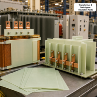 Plaque en fibre de verre époxy FR4 G10 personnalisée, ignifuge UL94 V-0, sans halogène, TG155, découpe CNC, pour transformateurs et appareillage électrique
