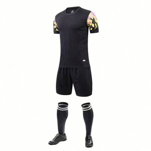 Uniforme de Fútbol Personalizado de Fábrica para Adultos, Unisex, Talla Grande, Secado Rápido, Transpirable, 100% Poliéster - Product Image 2