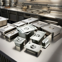 Peralatan Prasmanan Grosir Pabrik: Wadah Penyimpanan Stainless Steel, Penghangat Makanan Prasmanan, Chafing Dish, Panci GN, Panci Penggorengan.