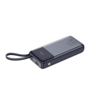 Banco de Energía Opaqi de 67W con Carga Rápida, 20000mAh, Pantalla LED y Enchufe Integrado, Puertos USB-C y USB-A Duales