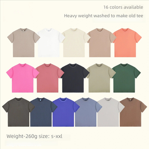 T-shirt en coton 100% surdimensionné pour homme, motif imprimé unique, style streetwear étoile infernale, effet délavé - Product Image 5