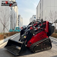 Mini-chargeuse compacte sur roues à commande manuelle, petite, à prix compétitif, directement de l'usine