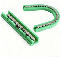 Chaîne de rouleaux de convoyeur 06C, guide linéaire, rail, type CK CKG CS U, UPE PANylon, chaîne d'entraînement en plastique, bande, usinage CNC 06BSS