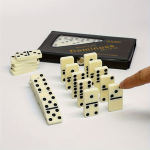 Wholesale Double Six Plastic Set Classic Board Game Family 28 Dominoes Portable Case Eco-Friendly Leisure Gifts <b>Entertainment</b> - Product Image 5