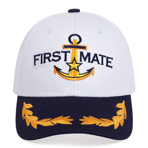 Casquette de capitaine, casquettes de baseball assorties pour capitaine de bateau, nautique, <span class=keywords><strong>marin</strong></span>, marine, chapeaux de fête - Product Image 5