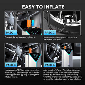 12V Portable 1000A voiture booster Lithium voiture saut démarreur avec compresseur d'air batterie externe d'urgence voiture saut démarreur - Product Image 4