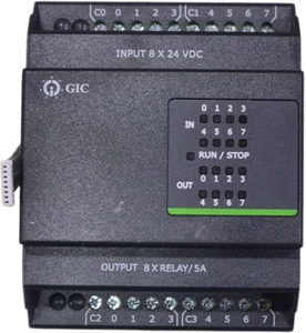 Module d'extension GIC Mini PLC PL-100 avec 112 entrées/sorties 24VDC, mémoire et communication IOLink pour PLC, fabriqué au Maharashtra - Product Image 4